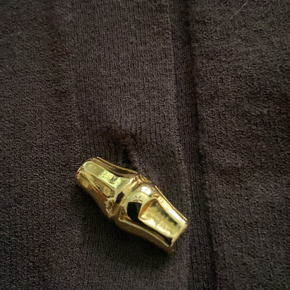 Milky of NY brown elegant sweater with golden accent - Picture 2 of 7